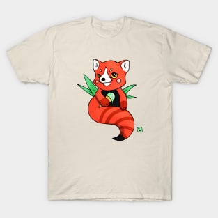 Red Panda With Ice-Cream T-Shirt